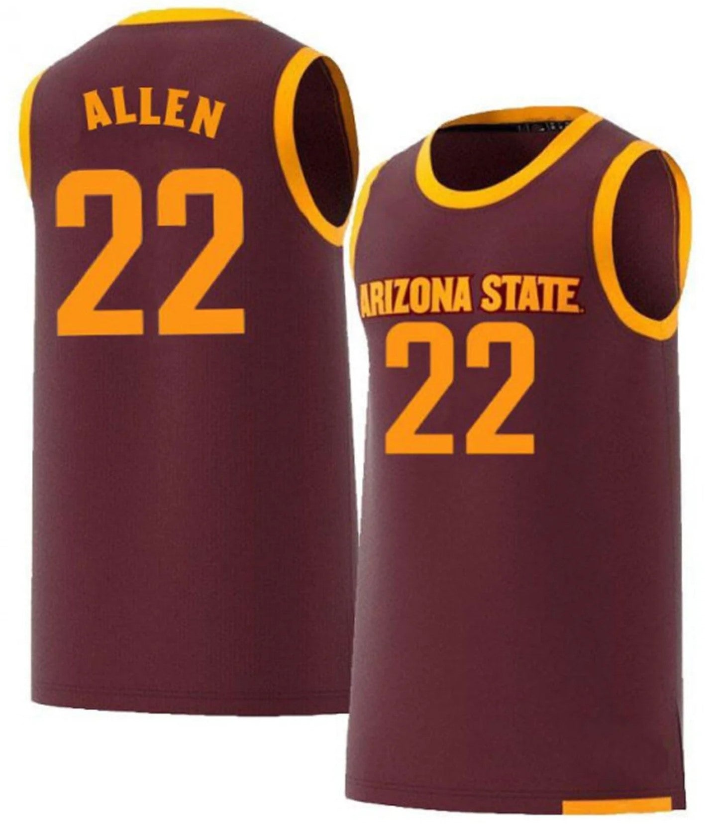 Andre Allen Jersey #22 Arizona State Sun Devils College Basketball