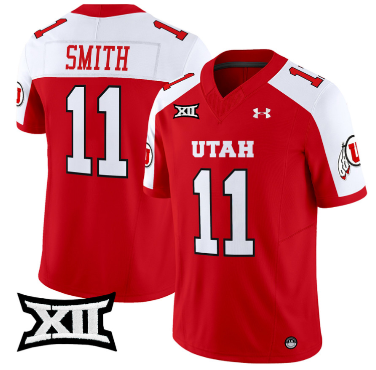 Alex Smith Jersey #11 Utah Utes Vapor Limited College Football Stitched Red Alternate
