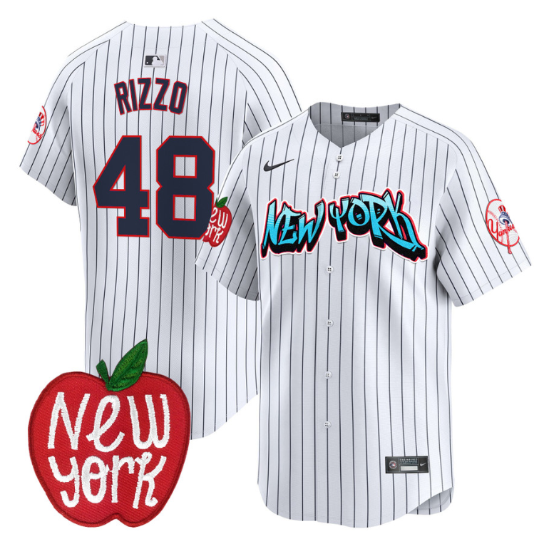Anthony Rizzo Jersey #48 New York Yankees Apple Patch Vapor Premier Limited Stitched Pinstripe