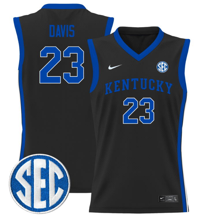Anthony Davis Jersey #23 Kentucky Wildcats Lightweight Basketball Black