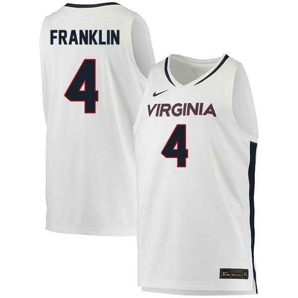 Armaan Franklin Jersey #4 Virginia Cavaliers College Basketball Stitched White