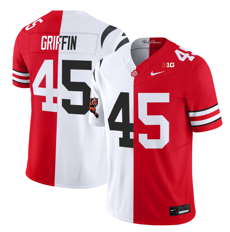 Archie Griffin Jersey #45 Ohio State Buckeyes Split Vapor V2 Football Stitched