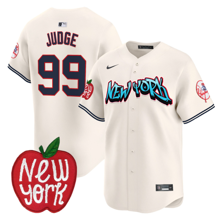Aaron Judge Jersey #99 New York Yankees Apple Patch Vapor Premier Limited Stitched Cream