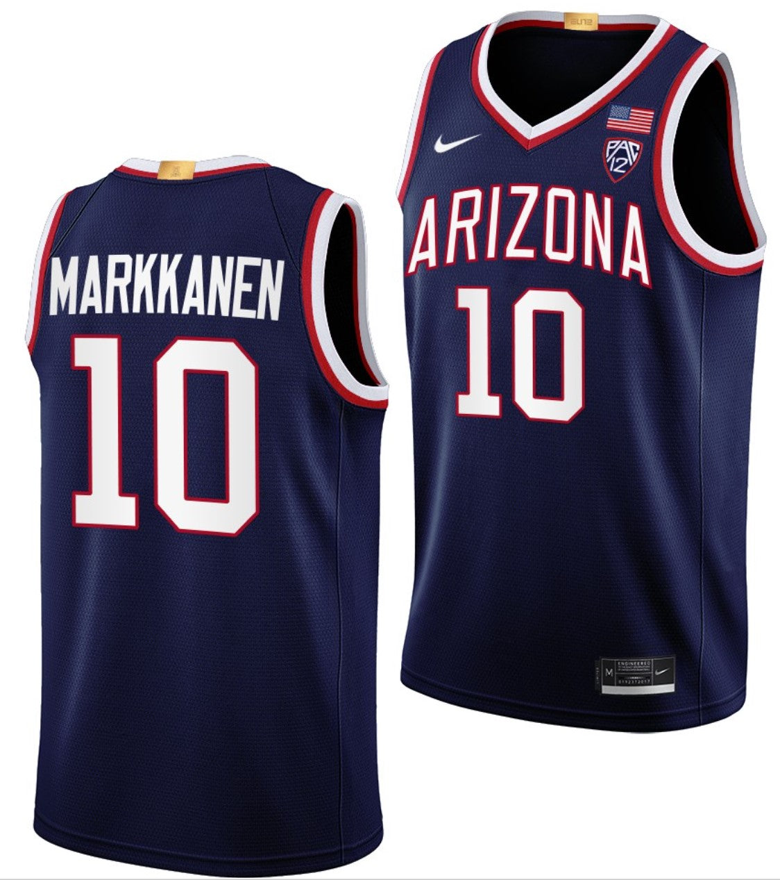 Azuolas Tubelis Jersey Arizona Wildcats College Basketball Limited #10