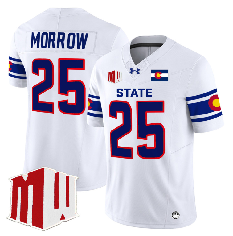 Avery Morrow Jersey #25 Colorado State Rams 2024 Stitched State Pride