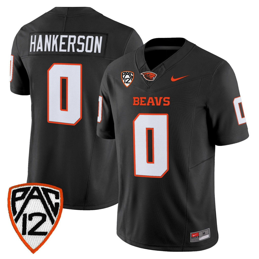 Anthony Hankerson Jersey #0 Oregon State Beavers 2025 Limited Stitched Black