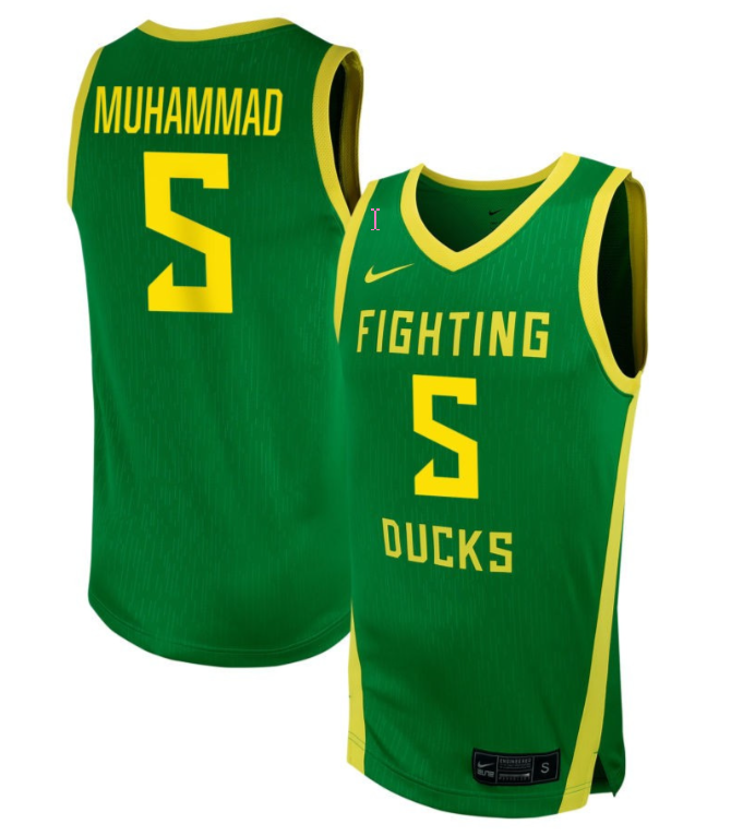 Amina Muhammad Jersey #5 Oregon Ducks NIL Basketball Green