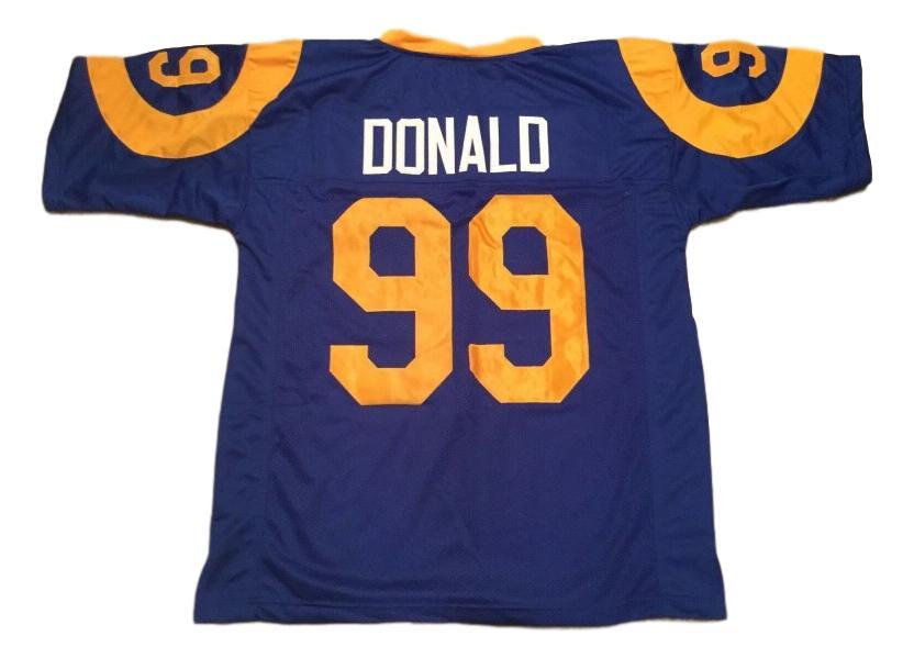 Aaron Donald Jersey #99 Custom Unsigned Football Stitched Blue