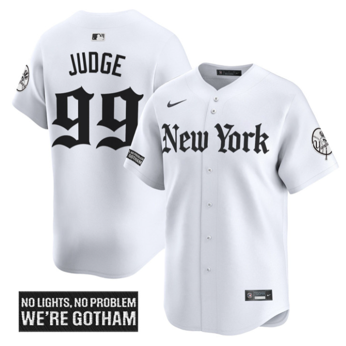 Aaron Judge Jersey #99 New York Yankees Gothic Legacy Edition Vapor Premier Stitched White