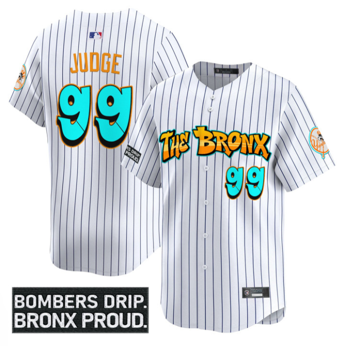 Aaron Judge Jersey #99 Yankees Graffiti Bronx Bombers Edition Stitched White