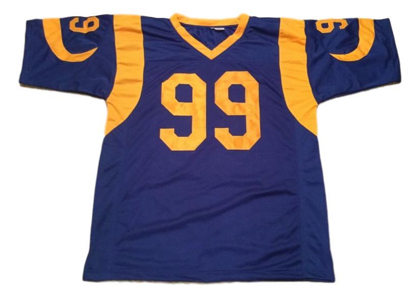 Aaron Donald Jersey #99 Custom Unsigned Football Stitched Blue