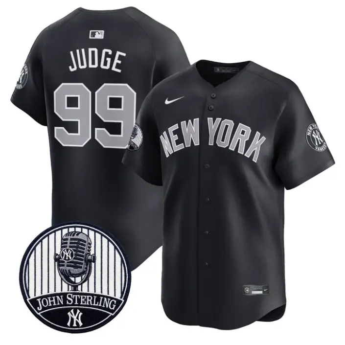 Aaron Judge Jersey #99 Yankees John Sterling Voice Tribute Stitched