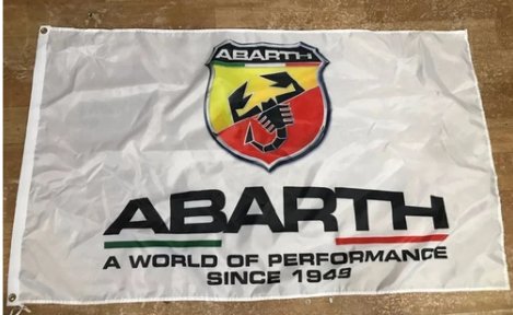 Abarth Flag 3X5 Ft Polyester Banner USA 90x150cm