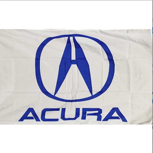 Acura Sport Racing White Blue Flag 3X5 Ft Polyester Banner USA 90x150cm