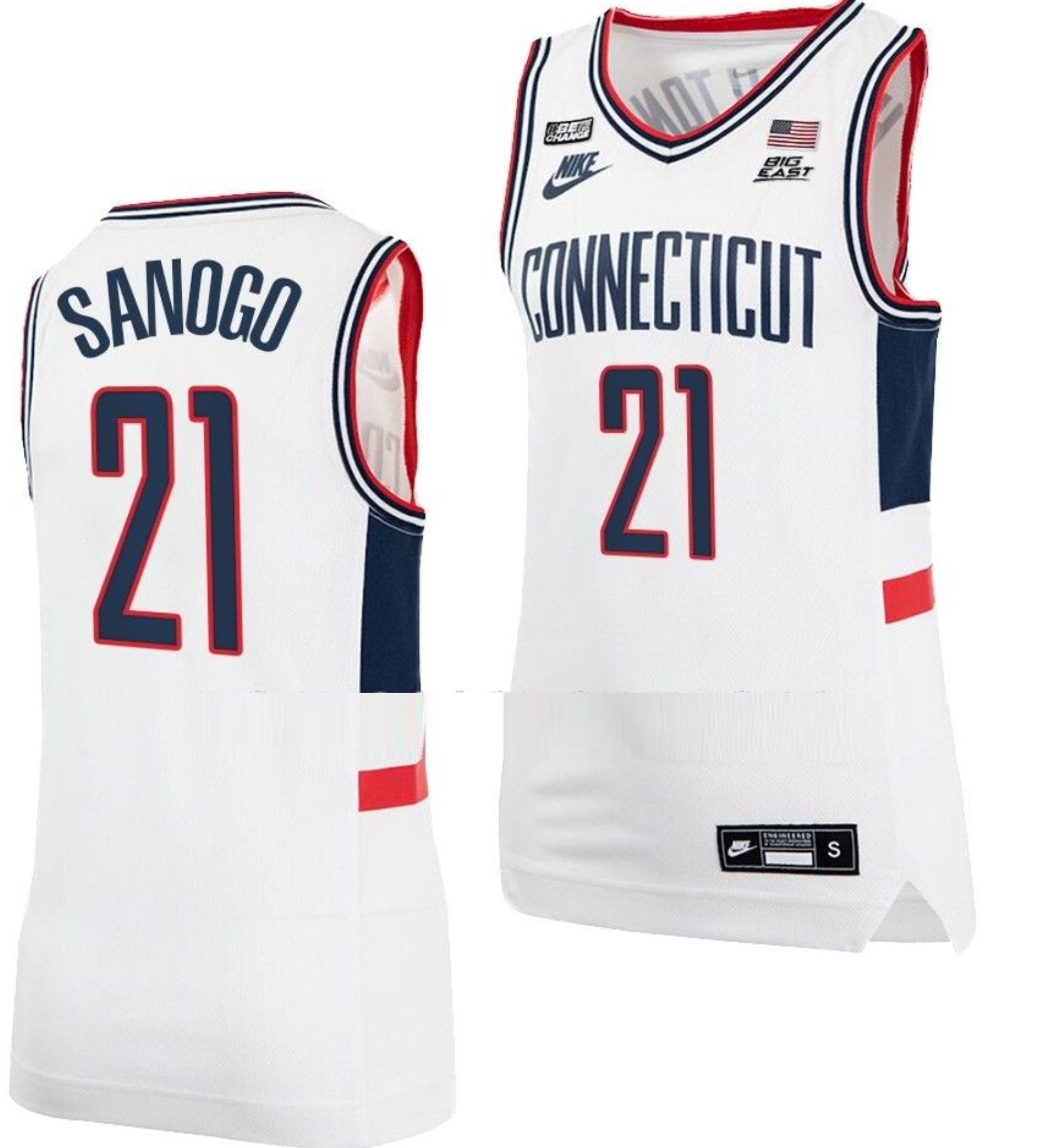 Adama Sanogo Jersey UConn Huskies College Basketball Alumni White #21