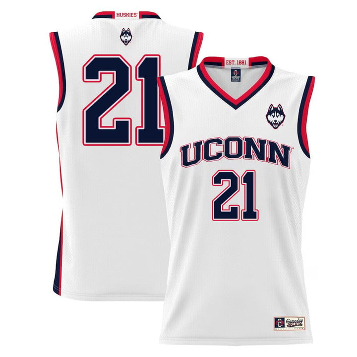 Adama Sanogo Jersey UConn Huskies College Basketball No Name White #21