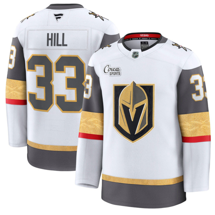 Adin Hill Jersey #33 Vegas Golden Knights Premium Stitched White
