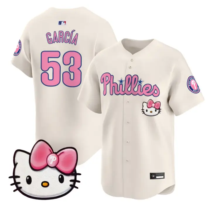 Adolis García Jersey #53 Philadelphia Phillies Hello Kitty Stitched