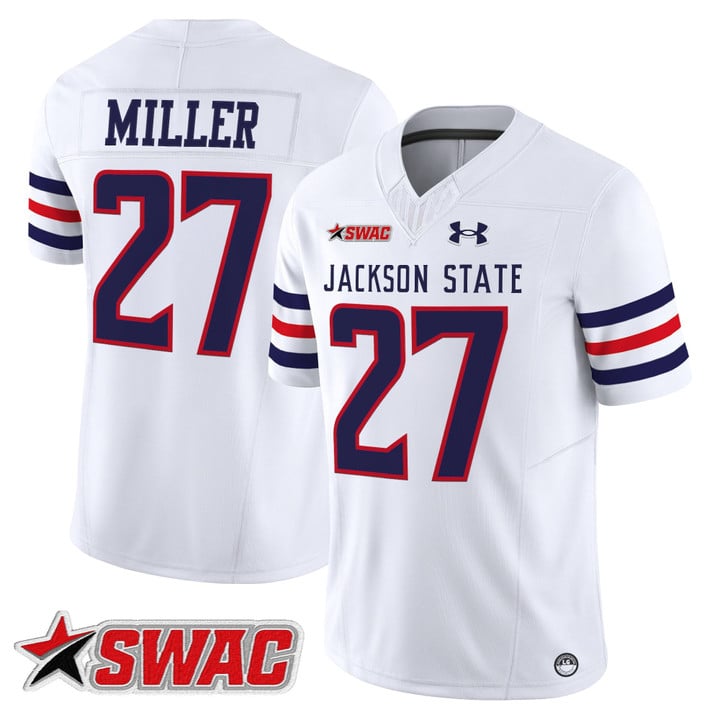 Ahmad Miller Jersey #27 Jackson State Tigers 2025 Limited Stitched