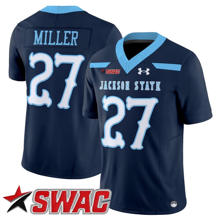 Ahmad Miller Jersey #27 Jackson State Tigers 2025 Vapor V2 Stitched
