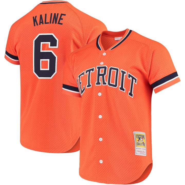 Al Kaline Jersey #6 Detroit Tigers Throwback Cooperstown Stitched Orange