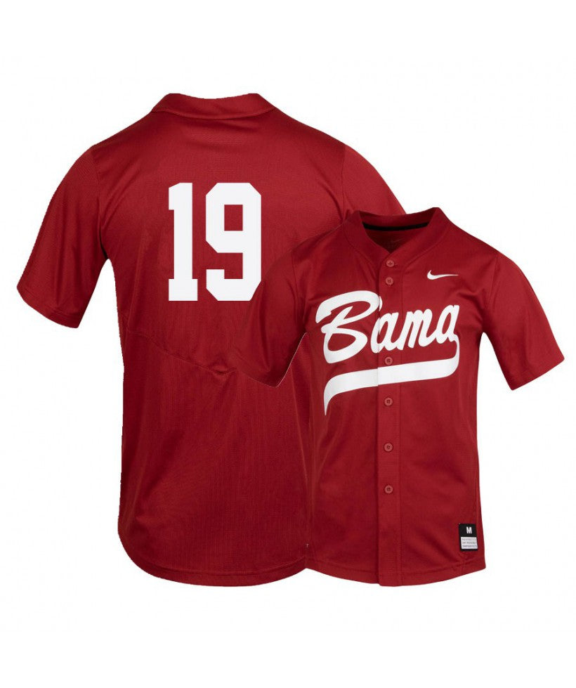 Alabama Crimson Tide 19 Sam Praytor Red College Baseball Jersey