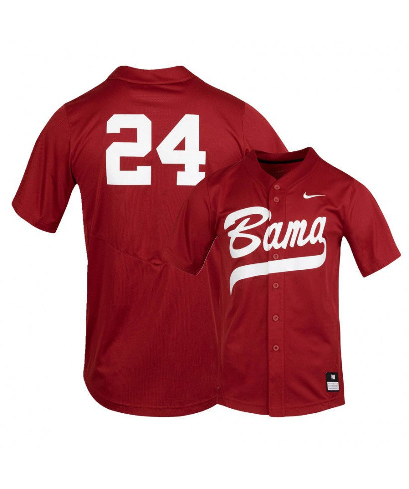Alabama Crimson Tide 24 Kolby Robinson Red College Baseball Jersey