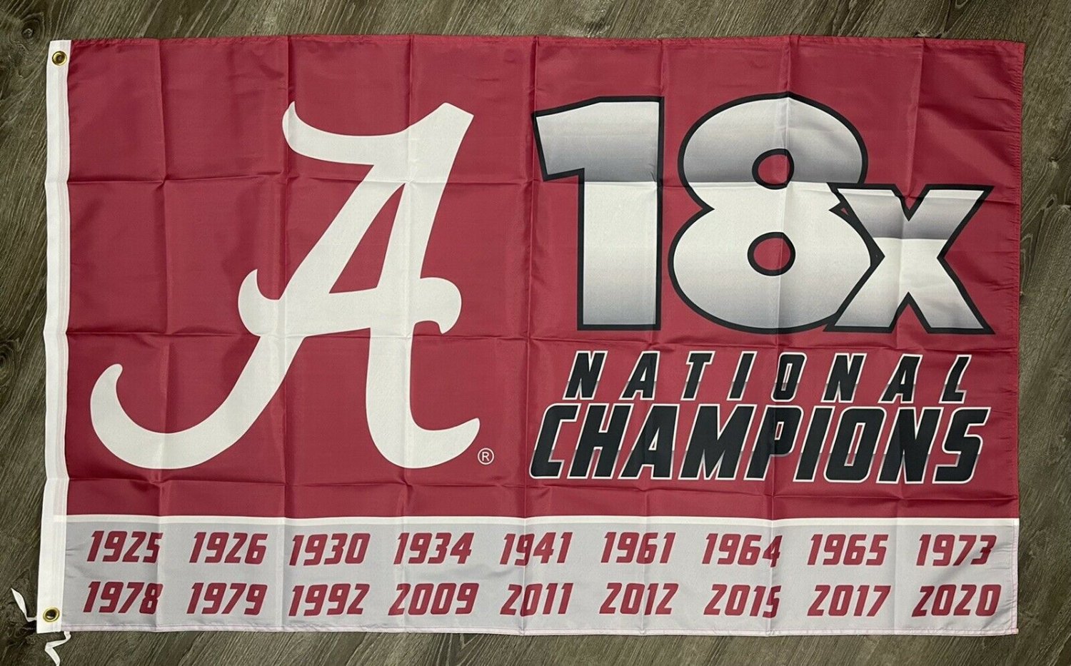 Alabama Crimson Tide National Champions Flag 3x5  Football Banner Man-Cave