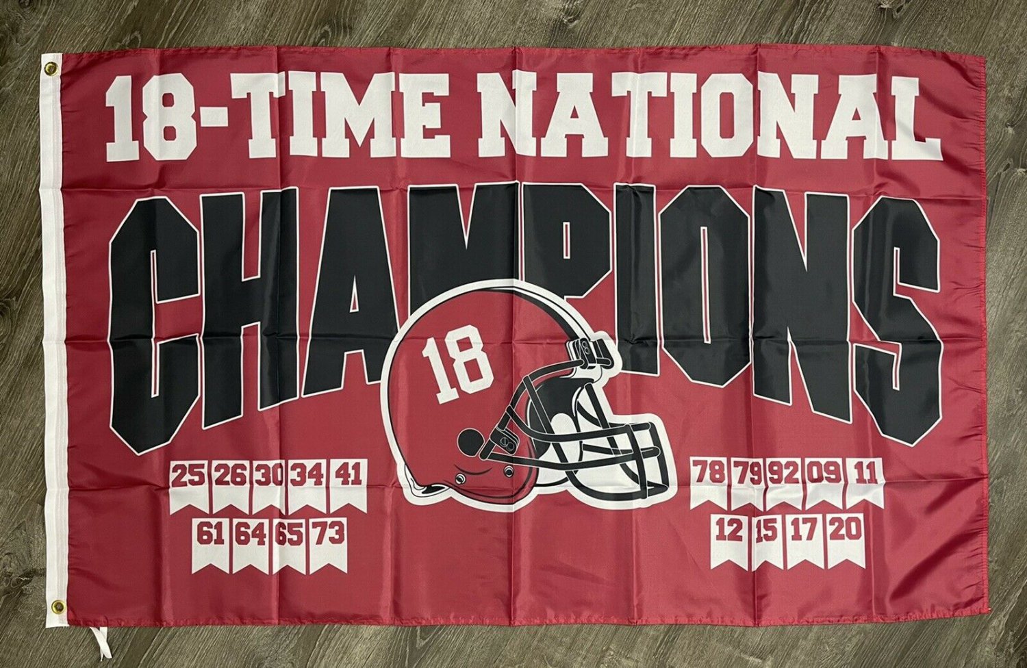 Alabama Crimson Tide National Champions Flag 3x5 ft Football Banner Man-Cave
