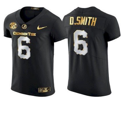 Alabama Crimson Tide #6 DeVonta Smith College NCAA Black Jersey Football