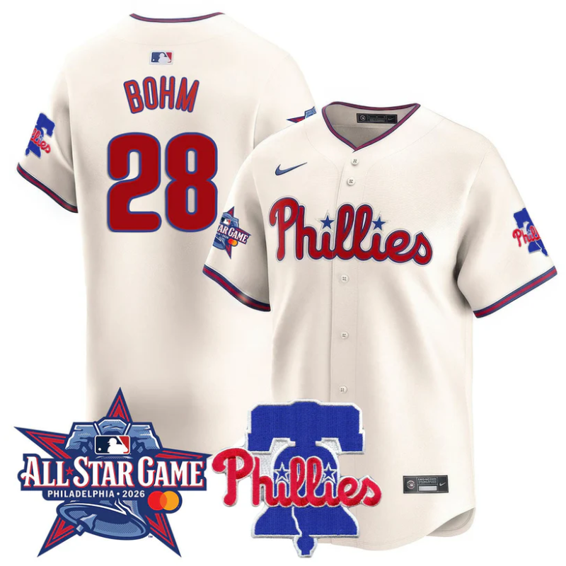 Alec Bohm Jersey #28 Philadelphia Phillies 2026 MLB All-Star Cream