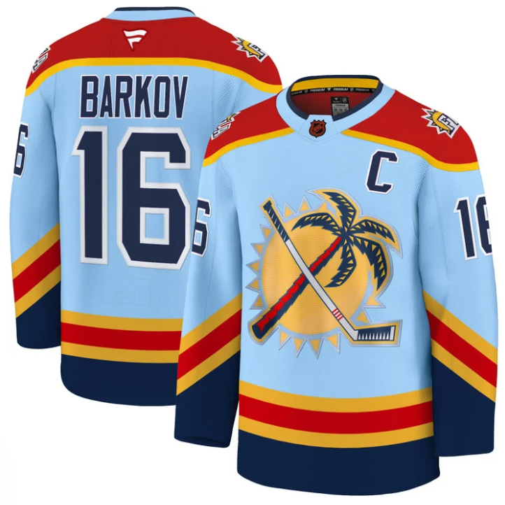 Aleksander Barkov Jersey #16 Florida Panthers 2025 Stanley Cup Final Blue