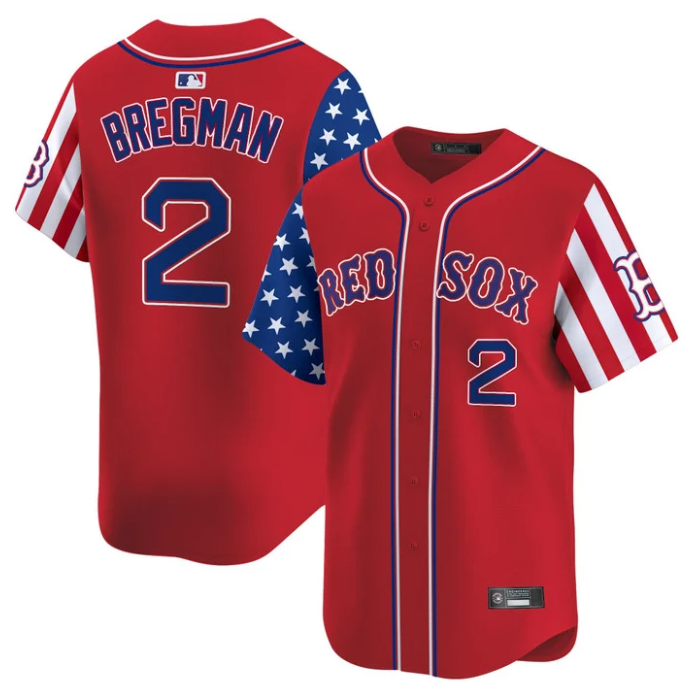 Alex Bregman Jersey #2 Boston Red Sox 2025 Memorial Day Vapor Premier Limited Stitched Red
