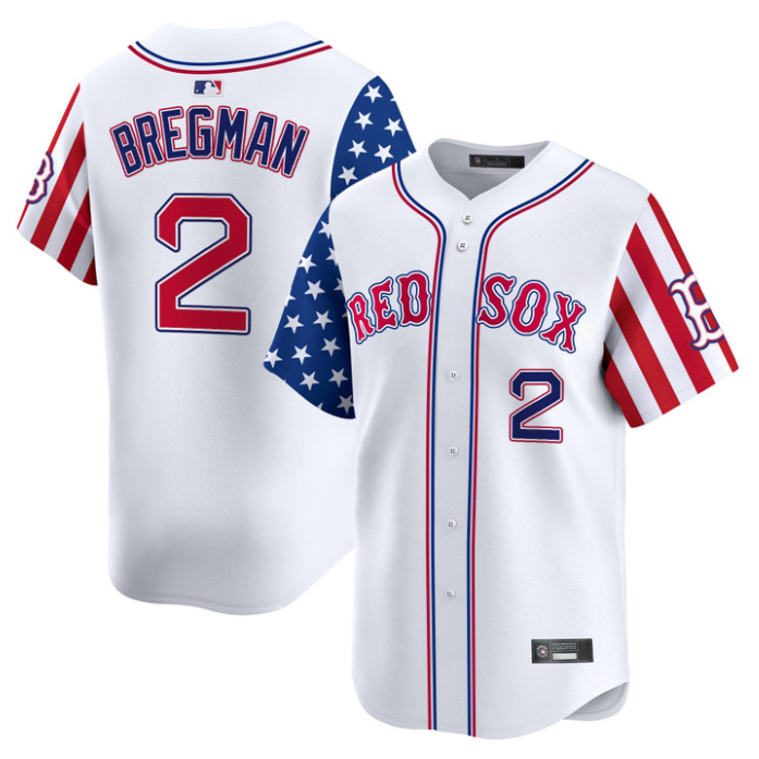 Alex Bregman Jersey #2 Boston Red Sox 2025 Memorial Day Vapor Premier Limited Stitched White