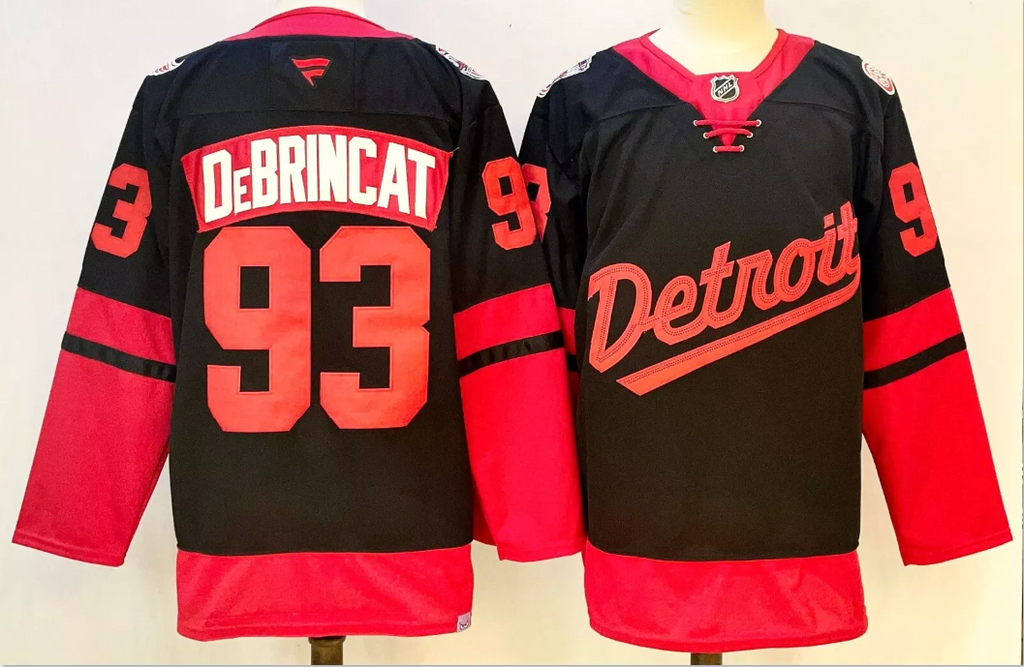 Alex DeBrincat Jersey #93 Detroit Red Wings 2025 Stadium Series Stitched Black
