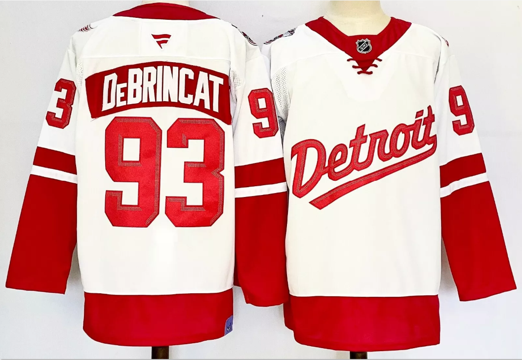 Alex DeBrincat Jersey #93 Detroit Red Wings 2025 Stadium Series Stitched White