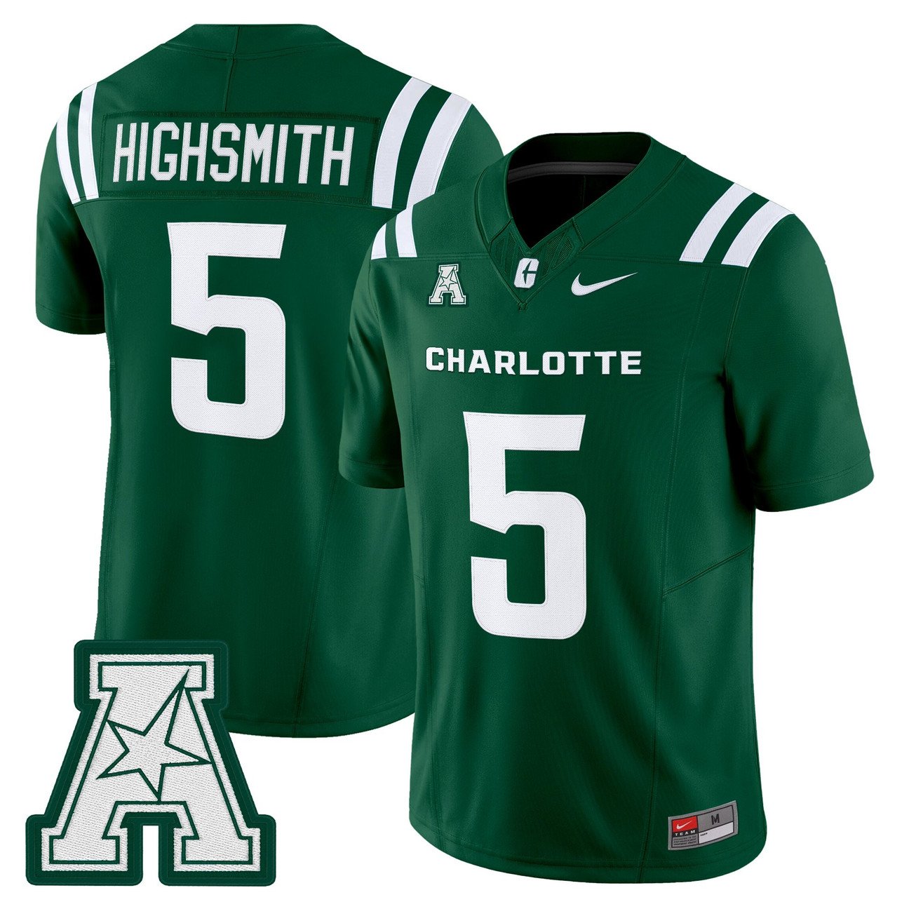 Alex Highsmith Jersey #5 Charlotte 49ers 2025 Vapor Limited Stitched
