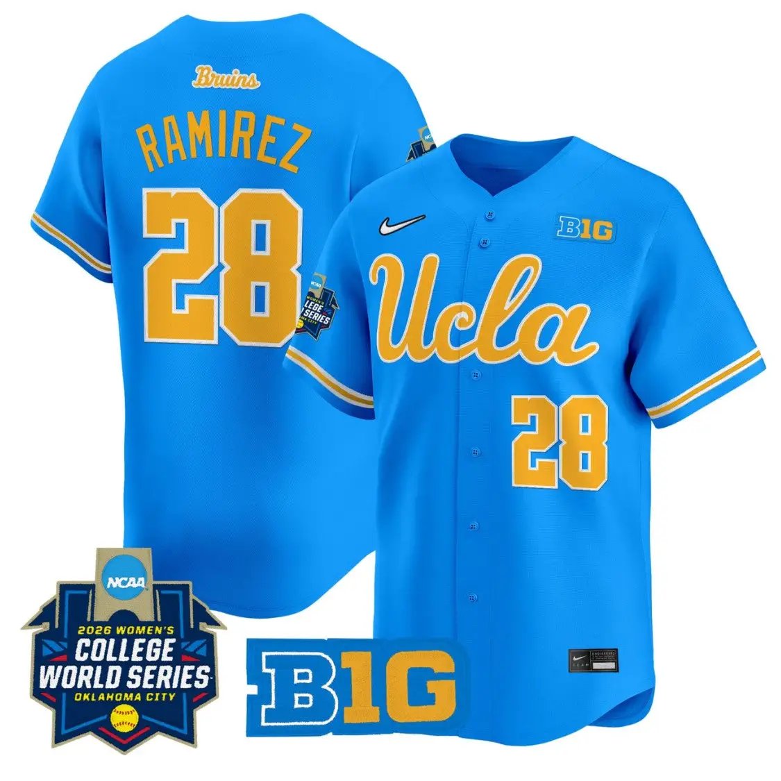 Alexis Ramirez Jersey #28 UCLA Bruins Softball 2026 World Series Stitched