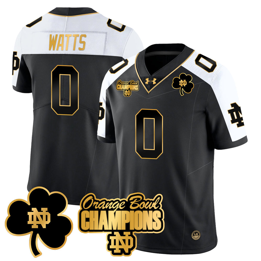 Men Notre Dame Fighting Irish 2025 Orange Bowl Champions Jersey  - All Stitched