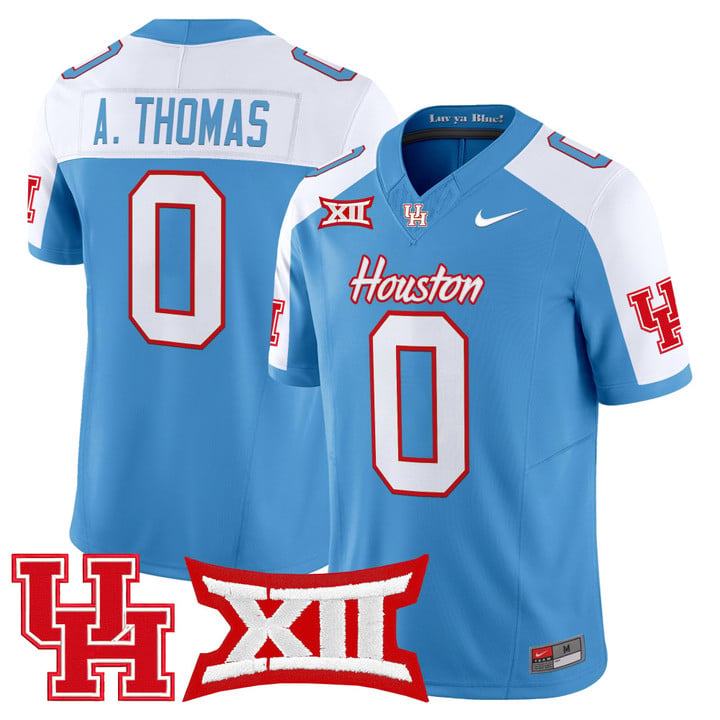 Amare Thomas Jersey #0 Houston Cougars 2025 Oilers Inspired Stitched