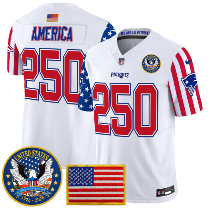 America Jersey #250 America 250 Edition Vapor Limited Stitched