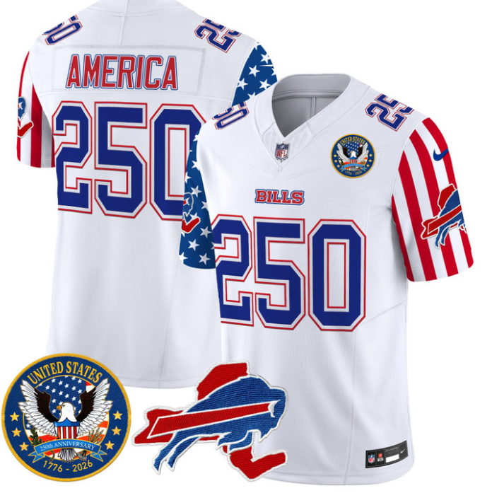 America Jersey #250 Bills America 250 Edition Vapor Limited Stitched