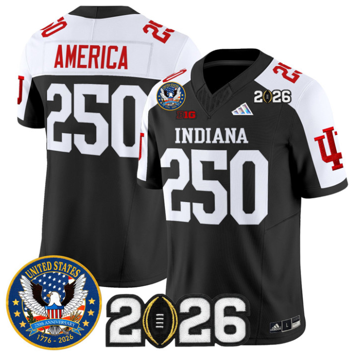 America Jersey #250 Hoosiers United States 250th Patch V2 Stitched