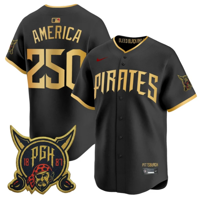 America Jersey #250 Pittsburgh Pirates 2026 City Connect Premier Stitched