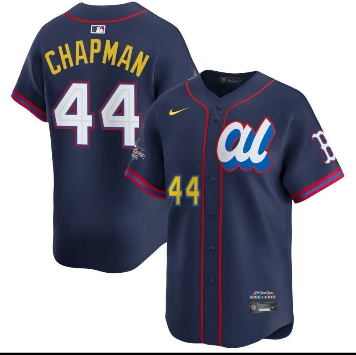 American League Aroldis Chapman #44 Navy 2025 All-Star MLB Limited Jersey