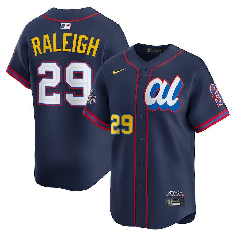 American League Cal Raleigh #29 Navy 2025 All-Star MLB Limited Jersey