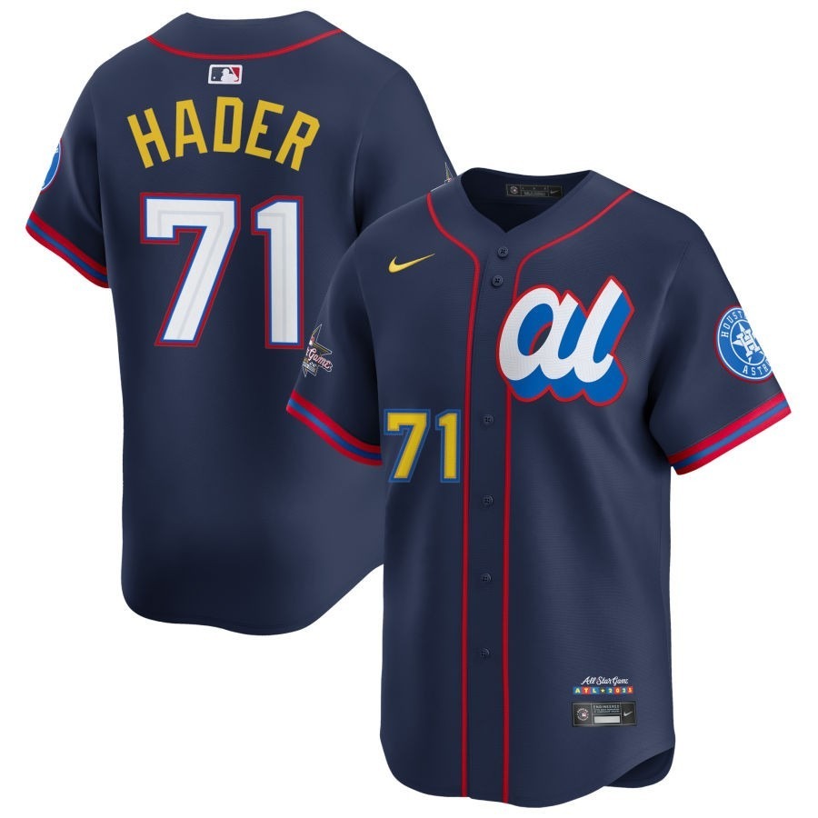 American League Josh Hader #71 Navy 2025 All-Star Game Limited Jersey Stitched