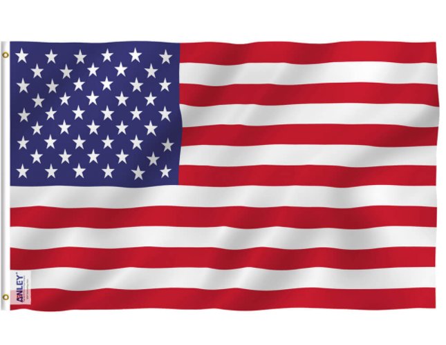 American US Flag USA Flag Polyester with Brass Grommets 3X5Ft Banner