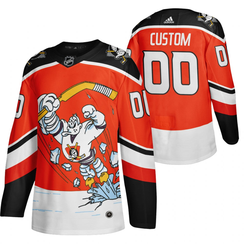 Anaheim Ducks Custom Red Alternate Player NHL Jersey