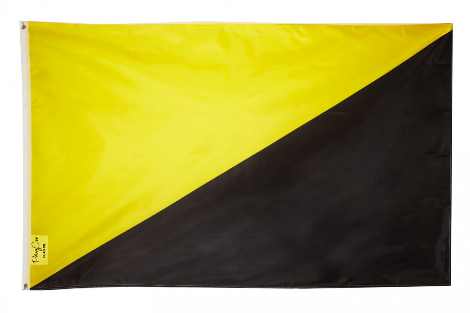 Ancap Flag 3x5 FT Banner Anarcho Capitalism Capitalist Black and Yellow